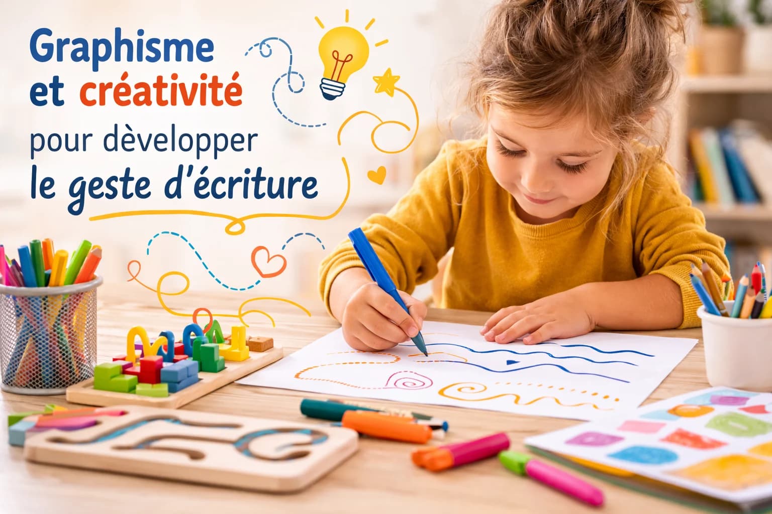 Graphisme et créativité pour développer le geste d’écriture